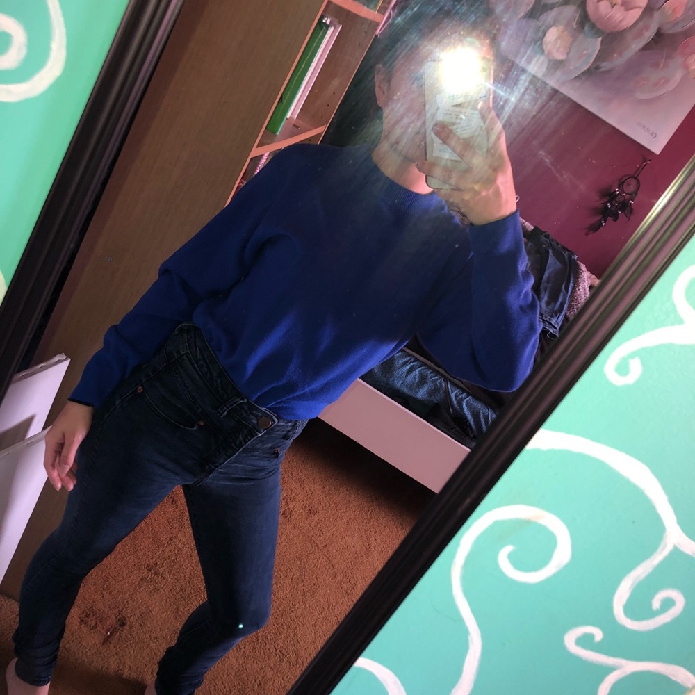 Beautiful Blue Crewneck Sweater
